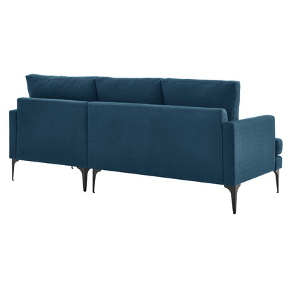 Evermore Right-Facing Upholstered Fabric Sectional Sofa by Furniture for America