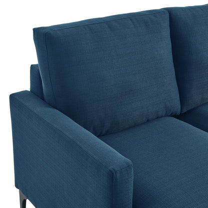 Evermore Right-Facing Upholstered Fabric Sectional Sofa by Furniture for America