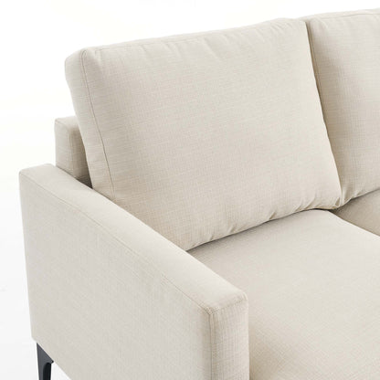 Evermore Right-Facing Upholstered Fabric Sectional Sofa by Furniture for America