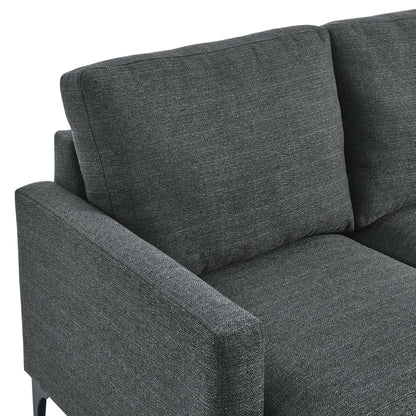 Evermore Right-Facing Upholstered Fabric Sectional Sofa by Furniture for America