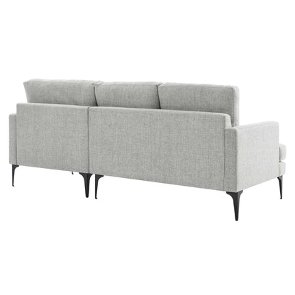 Evermore Right-Facing Upholstered Fabric Sectional Sofa by Furniture for America