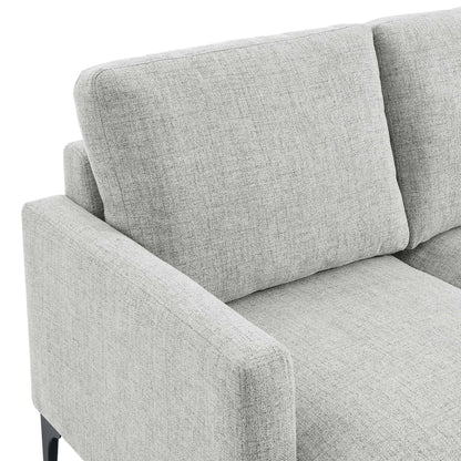 Evermore Right-Facing Upholstered Fabric Sectional Sofa by Furniture for America