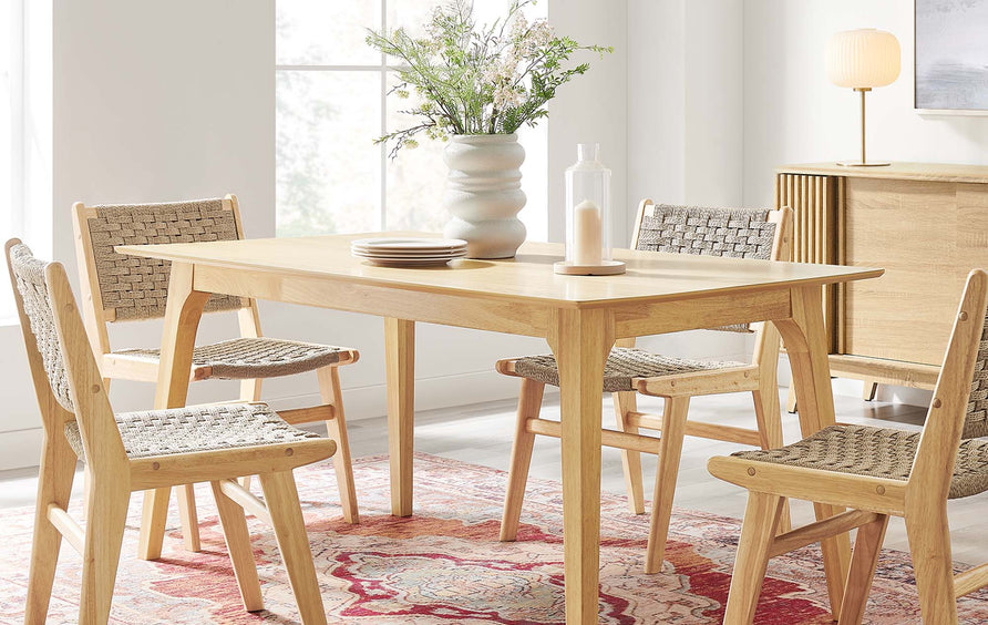 Ronda 63" Rectangle Dining Table in Oak Oak