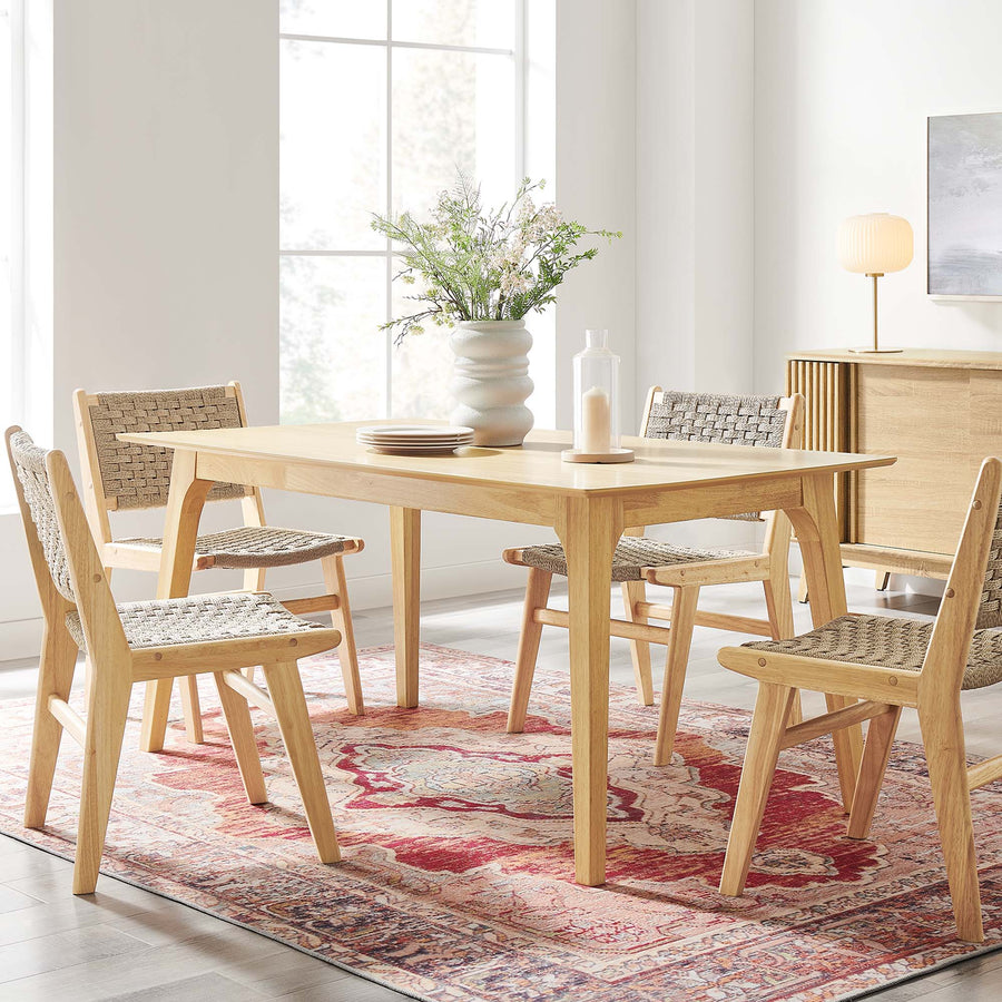 Ronda 63" Rectangle Dining Table in Oak Oak