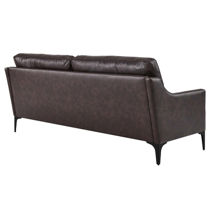 Corland Leather Sofa by Furniture for America