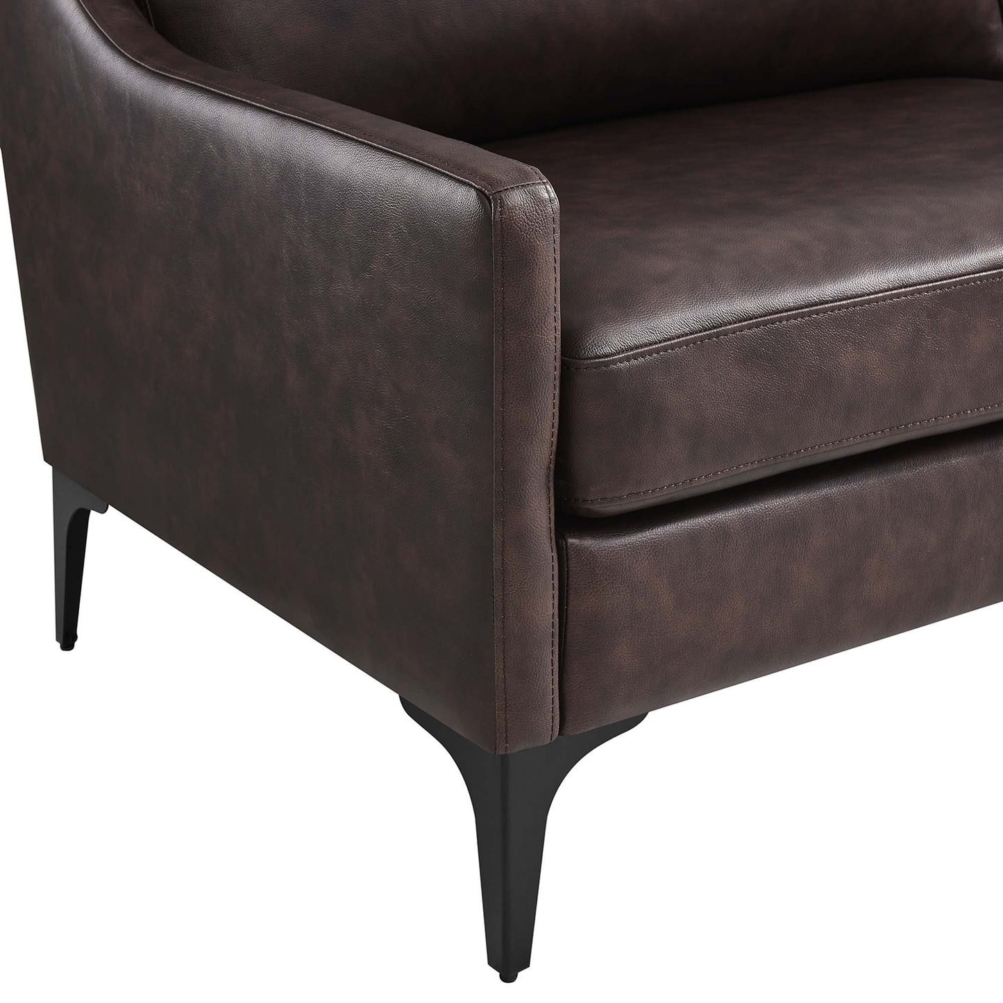 Corland Leather Sofa by Furniture for America