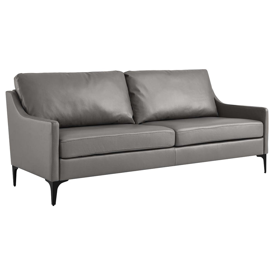 Pergola Leather Sofa in Gray