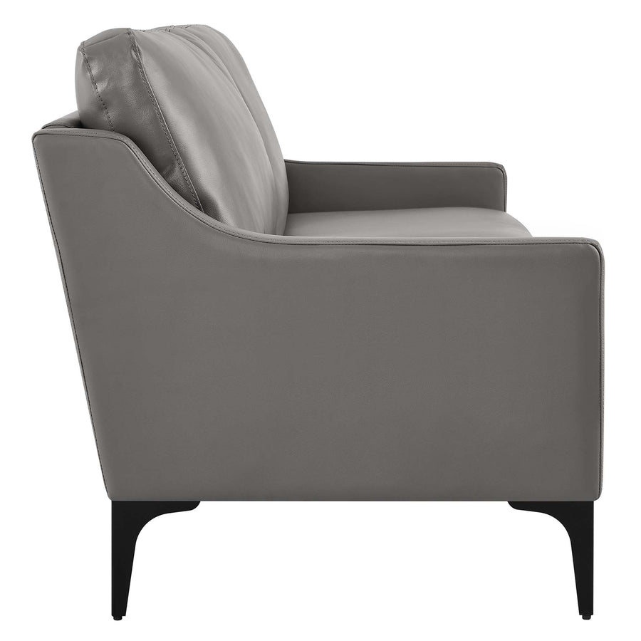 Pergola Leather Sofa in Gray