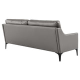 Pergola Leather Sofa in Gray