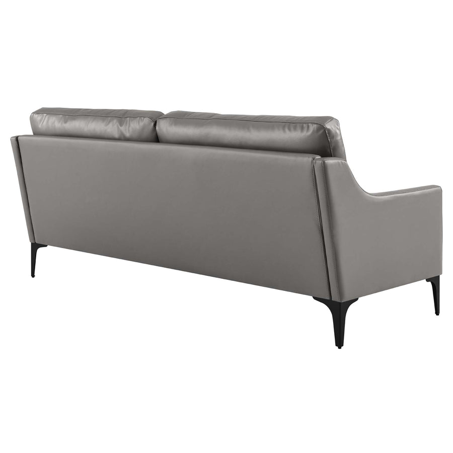 Pergola Leather Sofa in Gray