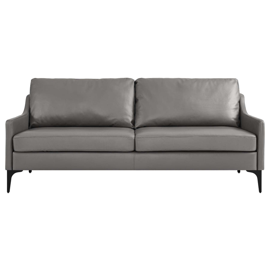 Pergola Leather Sofa in Gray