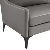 Pergola Leather Sofa in Gray