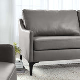 Pergola Leather Sofa in Gray