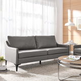 Pergola Leather Sofa in Gray