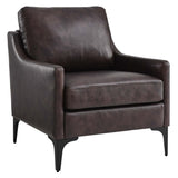 Pergola Leather Armchair in Brown