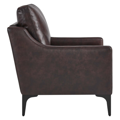 Corland Leather Armchair by Furniture For America