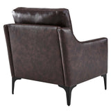 Pergola Leather Armchair in Brown