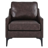 Pergola Leather Armchair in Brown