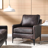 Pergola Leather Armchair in Brown