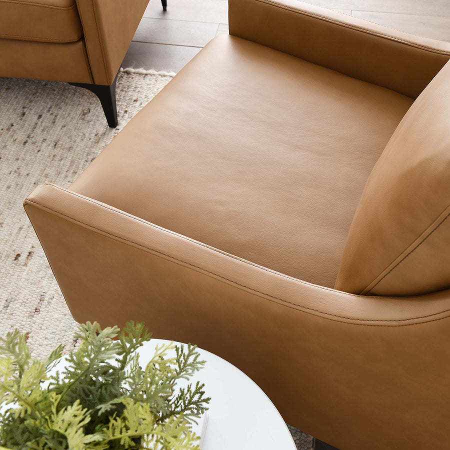 Pergola Leather Armchair in Tan