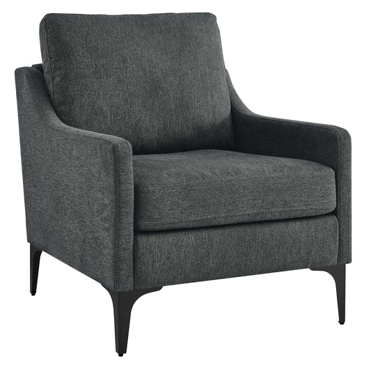 Corland Upholstered Fabric Armchair by Furniture For America