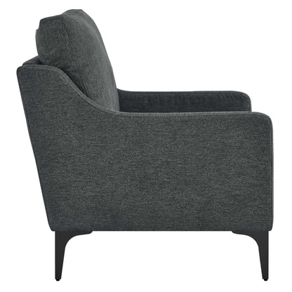 Corland Upholstered Fabric Armchair by Furniture For America