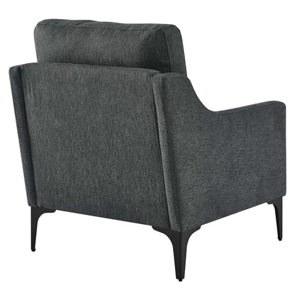 Corland Upholstered Fabric Armchair by Furniture For America