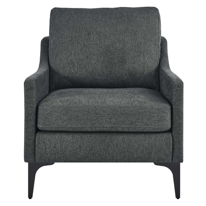 Corland Upholstered Fabric Armchair by Furniture For America