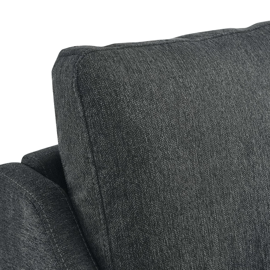Pergola Upholstered Fabric Armchair in Charcoal