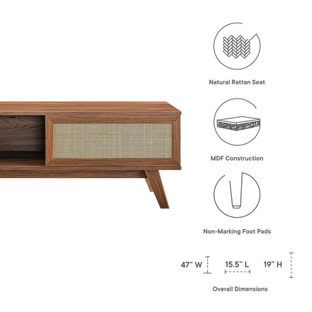 Soma 47" TV Stand in Walnut