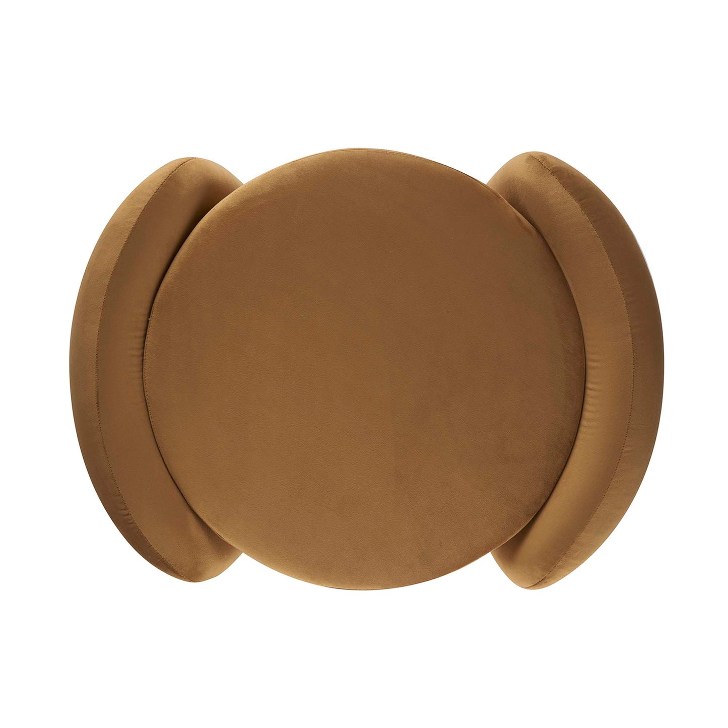 Nebula Upholstered Performance Velvet Ottoman by Furniture For America