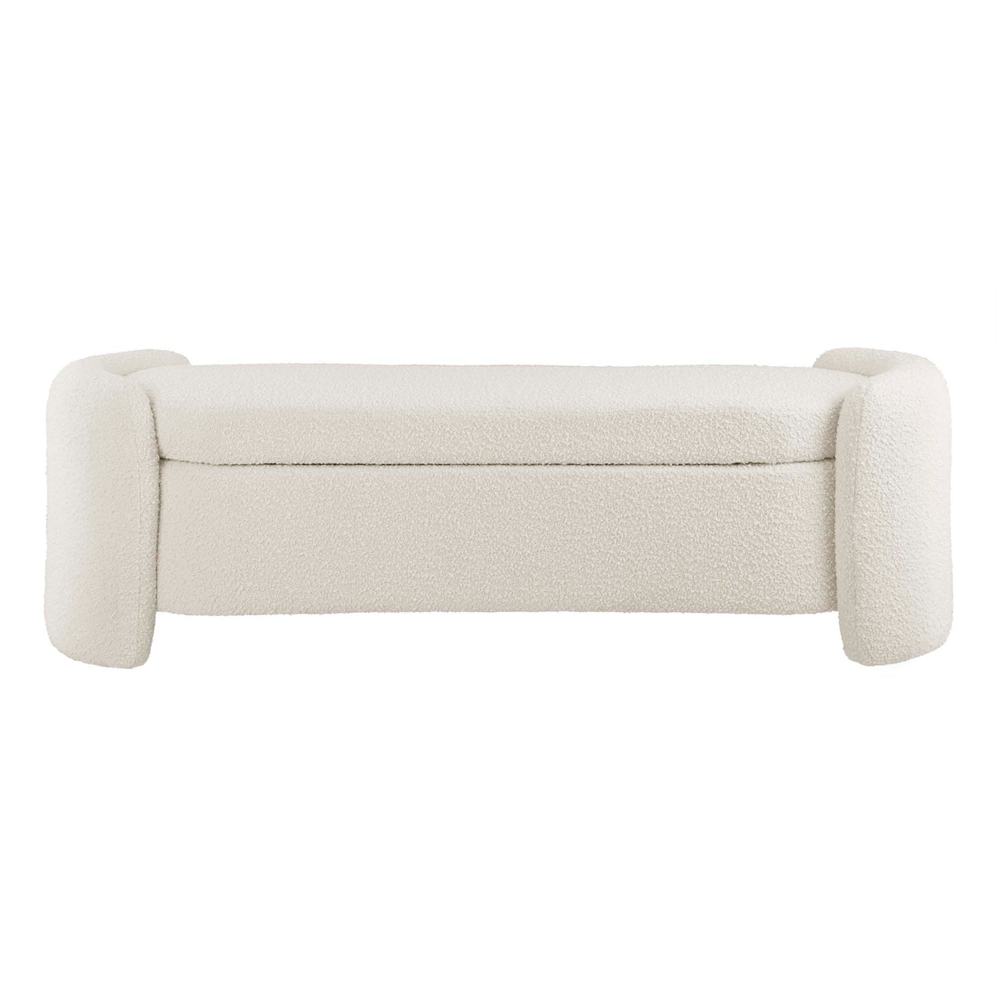 Nebula Boucle Upholstered Bench by Furniture For America