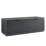 Vera Storage Bench in Charcoal