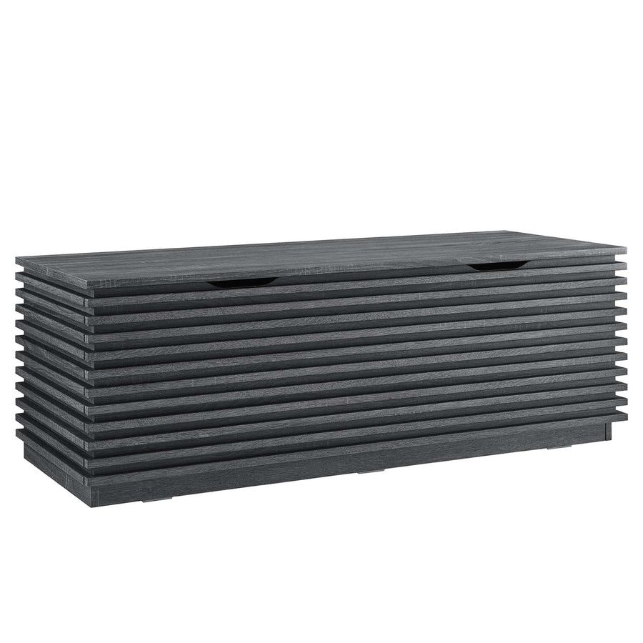 Vera Storage Bench in Charcoal