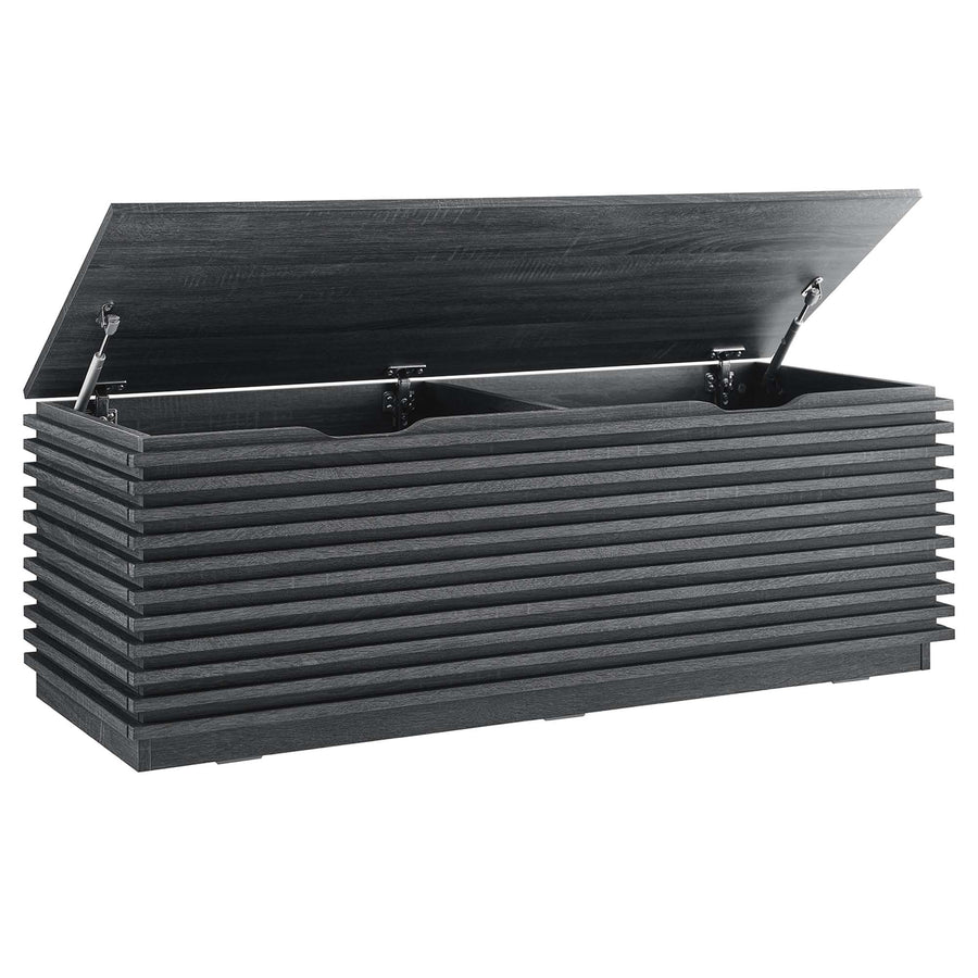 Vera Storage Bench in Charcoal