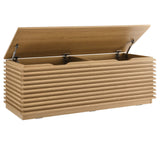 Vera Storage Bench in Oak