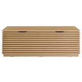 Vera Storage Bench in Oak