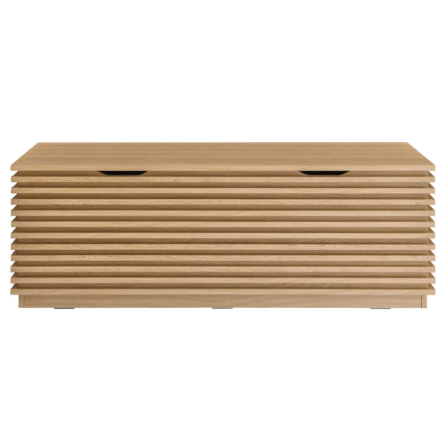 Vera Storage Bench in Oak