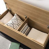 Vera Storage Bench in Oak