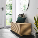 Vera Storage Bench in Oak