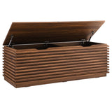 Vera Storage Bench in Walnut