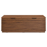 Vera Storage Bench in Walnut