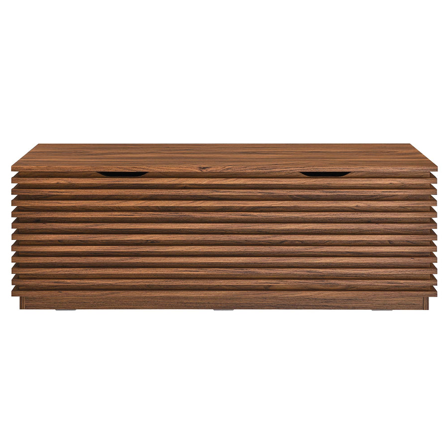 Vera Storage Bench in Walnut