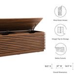 Vera Storage Bench in Walnut