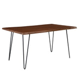 Coir 60" Live Edge Acacia Wood Acacia Wood Dining Table in Black Walnut