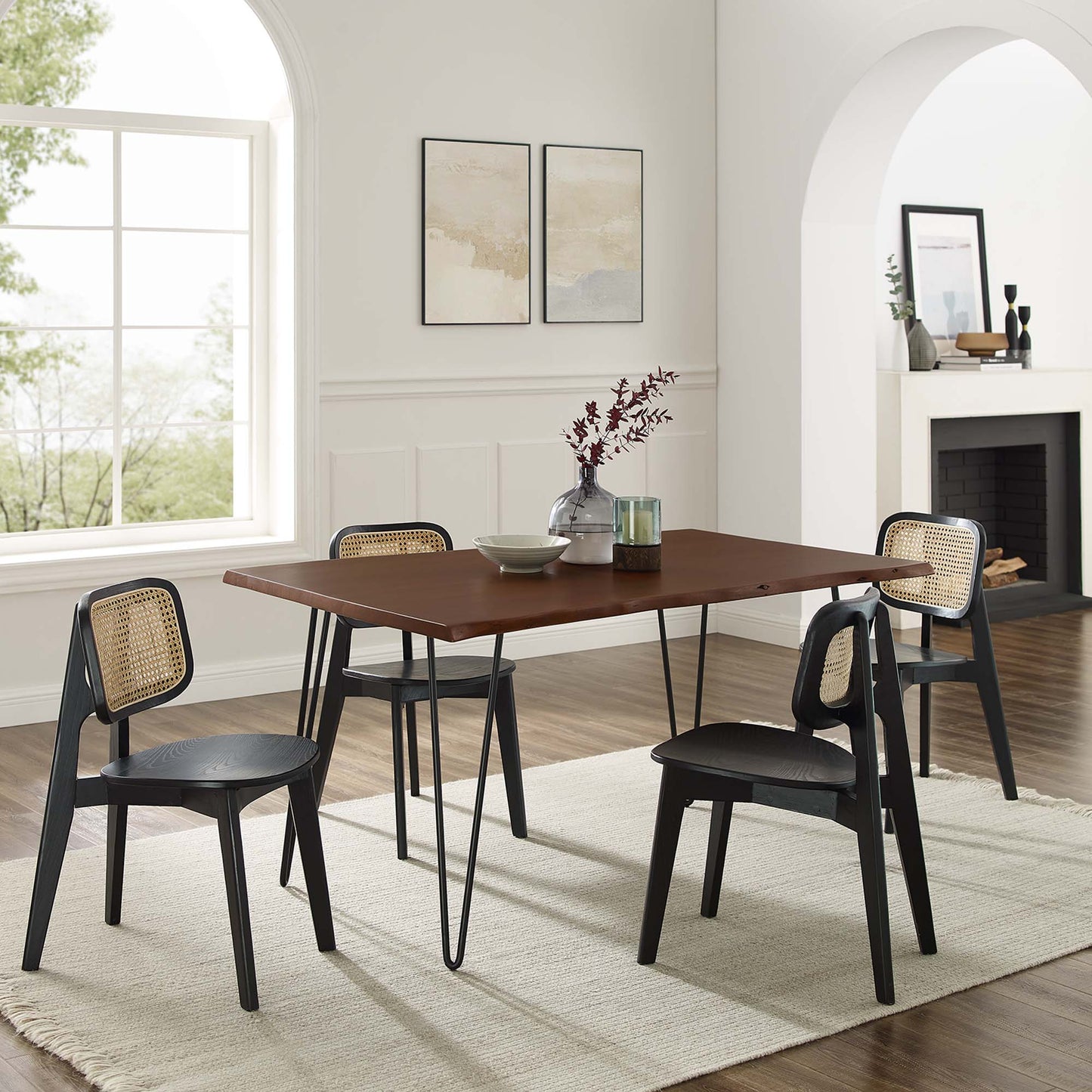 Ardor 60" Live Edge Acacia Wood Acacia Wood Dining Table by Furniture For America