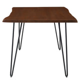 Coir 60" Live Edge Acacia Wood Acacia Wood Dining Table in Black Walnut