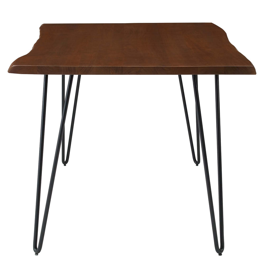 Coir 60" Live Edge Acacia Wood Acacia Wood Dining Table in Black Walnut
