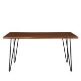 Coir 60" Live Edge Acacia Wood Acacia Wood Dining Table in Black Walnut