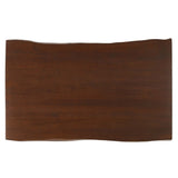 Coir 60" Live Edge Acacia Wood Acacia Wood Dining Table in Black Walnut